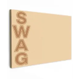 Swag - Bruin - Beige canvas 2cm klein -z3d