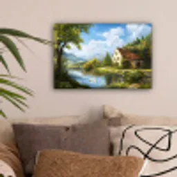 Zwaan - Bomen - Rust canvas 2cm klein -sfeer1