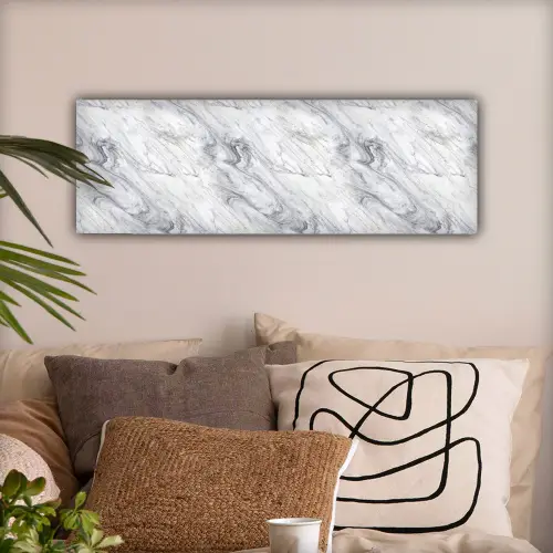 Wervelende - Grijsstructuur - Marmer - Wit canvas 2cm klein 828 -sfeer1