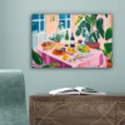 Tafel - Wijn - Fruit canvas 2cm klein -sfeer4