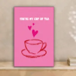 Thee - Roze - Valentijn - Tekst canvas 2cm klein -sfeer1