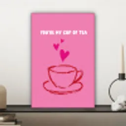Thee - Roze - Valentijn - Tekst canvas 2cm klein -sfeer6