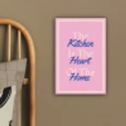 Tekst - Blauw - Keuken - Kader canvas 2cm klein -sfeer3