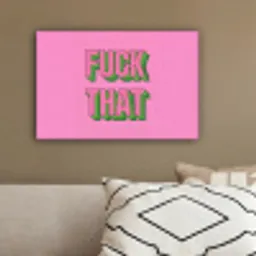 Tekst - Bold - Roze canvas 2cm klein -sfeer3
