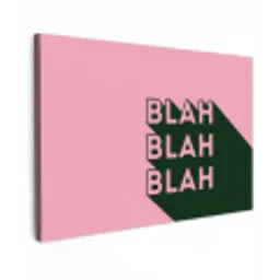 Tekst - Grafisch - Groen - Schaduw canvas 2cm klein -z3d