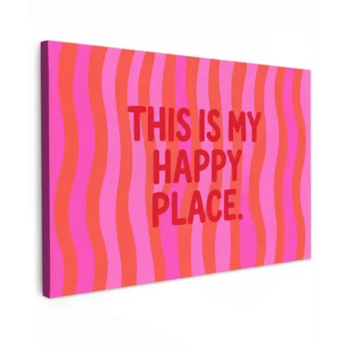 Tekst - Modern - Kleurrijk canvas 2cm klein -z3d
