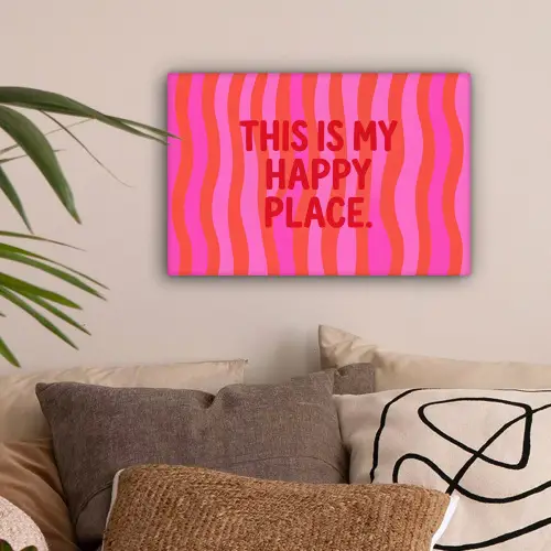 Tekst - Modern - Kleurrijk canvas 2cm klein -sfeer1