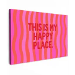 Tekst - Modern - Kleurrijk canvas 2cm klein -z3d