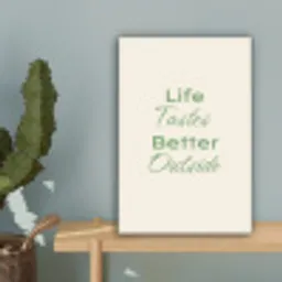Tekst - Sierlijk - Letters - Groen canvas 2cm klein -sfeer4