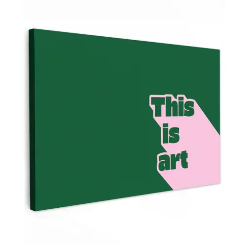 This is art - Schaduw - Roze canvas 2cm klein -z3d