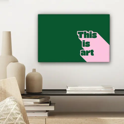 This is art - Schaduw - Roze canvas 2cm klein -sfeer6