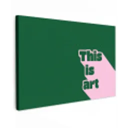 This is art - Schaduw - Roze canvas 2cm klein -z3d