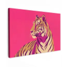 Tijger - Modern - Neon canvas 2cm klein -z3d
