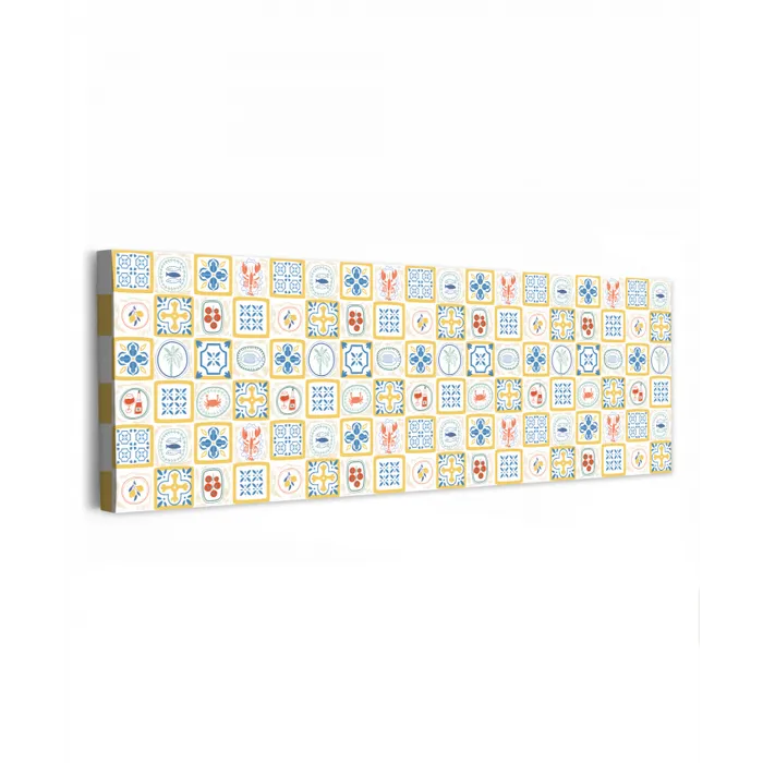 Zee - Sfeer - Mozaïek - Vis canvas 2cm klein 828 -z3d