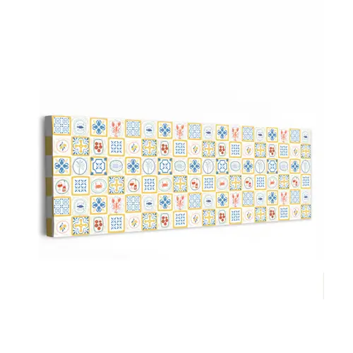 Zee - Sfeer - Mozaïek - Vis canvas 2cm klein 828 -z3d