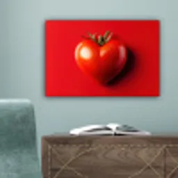 Tomaat - Rood - Hart canvas 2cm klein -sfeer4