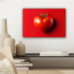 Tomaat - Rood - Hart canvas 2cm klein -sfeer6