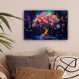 Boom - Bloemen - Magisch - Gekleurde canvas 2cm klein -sfeer1