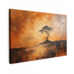 Boom - Landschap - Oranje canvas 2cm klein -z3d