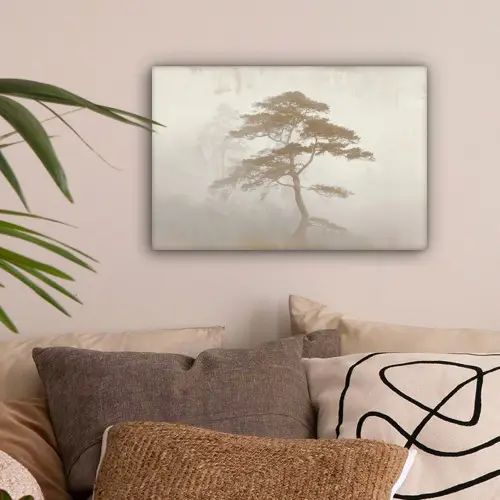 Boom - Oosterse stijl - Landschap canvas 2cm klein -sfeer1