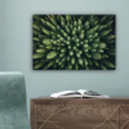 Bomen - Naaldwoud - Structuur canvas 2cm klein -sfeer4