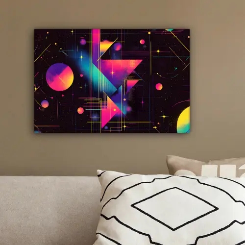 Driehoeken - Cirkels - Abstract - Sterren canvas 2cm klein -sfeer3