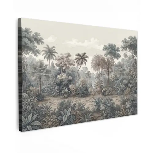 Tropisch - Landschap - Illustratie canvas 2cm klein -z3d