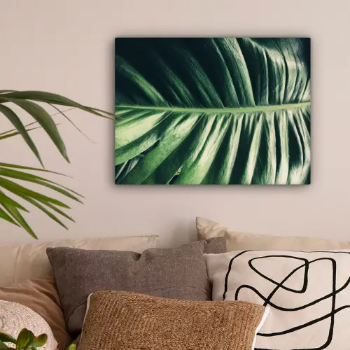 Tropisch - Inductie mat - Natuur - Inductie beschermer - Jungle canvas 2cm klein -sfeer1