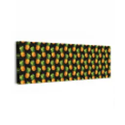 Tropische - Ananas - Zwart canvas 2cm klein 828 -z3d