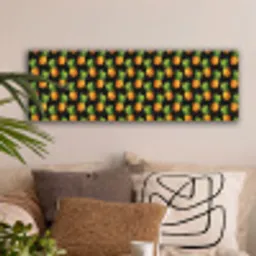 Tropische - Ananas - Zwart canvas 2cm klein 828 -sfeer1
