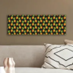 Tropische - Ananas - Zwart canvas 2cm klein 828 -sfeer3