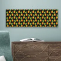 Tropische - Ananas - Zwart canvas 2cm klein 828 -sfeer4