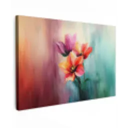 Tulpen - Lichtreflecties - Kleurverloop canvas 2cm klein -z3d