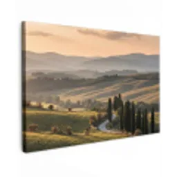 Toscaans - Landschap - Heuvels canvas 2cm klein -z3d