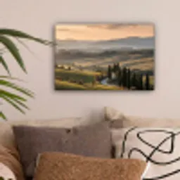 Toscaans - Landschap - Heuvels canvas 2cm klein -sfeer1