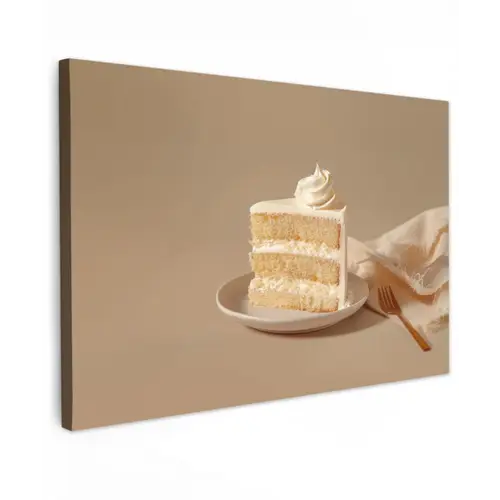 Vanilletaart - Cake - Romig canvas 2cm klein -z3d