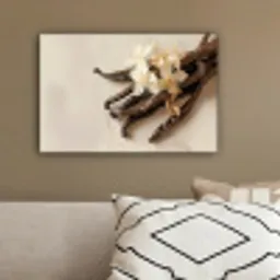 Vanille - Bloemen - Beige canvas 2cm klein -sfeer3