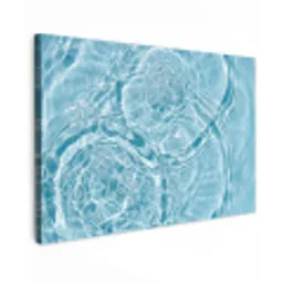 Water - Blauw - bubbels canvas 2cm klein -z3d