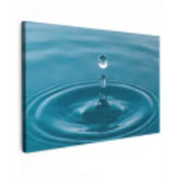 Waterdruppel - Water - Oppervlakte canvas 2cm klein -z3d