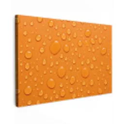 Water - Druppels - Oranje canvas 2cm klein -z3d