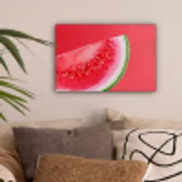 Watermeloen - Rood - Zomers canvas 2cm klein -sfeer1