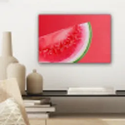 Watermeloen - Rood - Zomers canvas 2cm klein -sfeer6