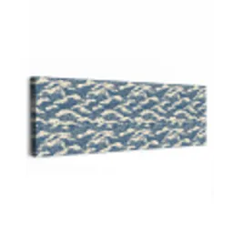 Golven - Klassiek - Blauw canvas 2cm klein 828 -z3d