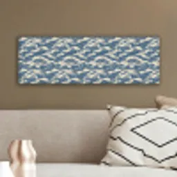 Golven - Klassiek - Blauw canvas 2cm klein 828 -sfeer3