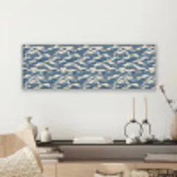 Golven - Klassiek - Blauw canvas 2cm klein 828 -sfeer6