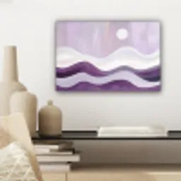 Golven - Heuvels - Abstract - Paars canvas 2cm klein -sfeer6