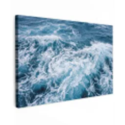 Golven - Oceaan - Blauw canvas 2cm klein -z3d