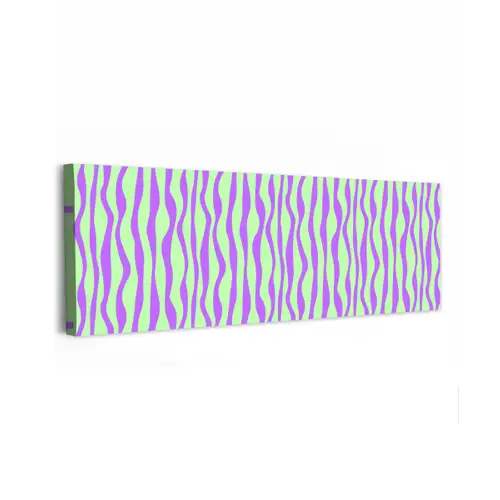Golven - Paars - Mint - Groen canvas 2cm klein 828 -z3d