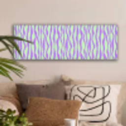 Golven - Paars - Mint - Groen canvas 2cm klein 828 -sfeer1