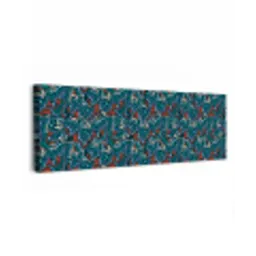 Golven - Retro - Blauw - Patroon canvas 2cm klein 828 -z3d